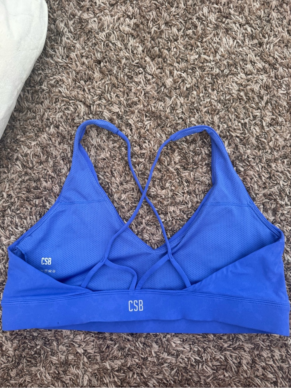 CSB Blue Strappy Sports Bra